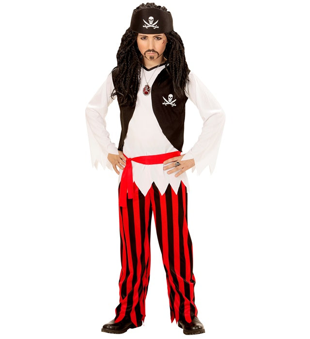 Pirate  Shirt With Vest, Pants, Belt, Headband 