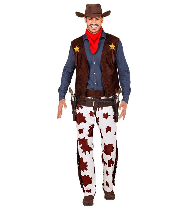 Cowboy  Vest, Chaps, Hat, Bandana 