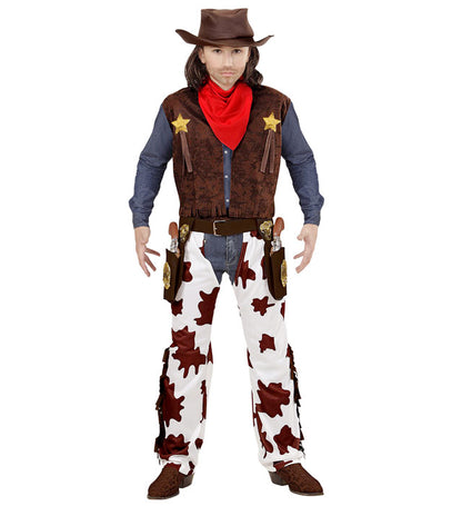 Cowboy  Vest, Chaps, Hat, Bandana 