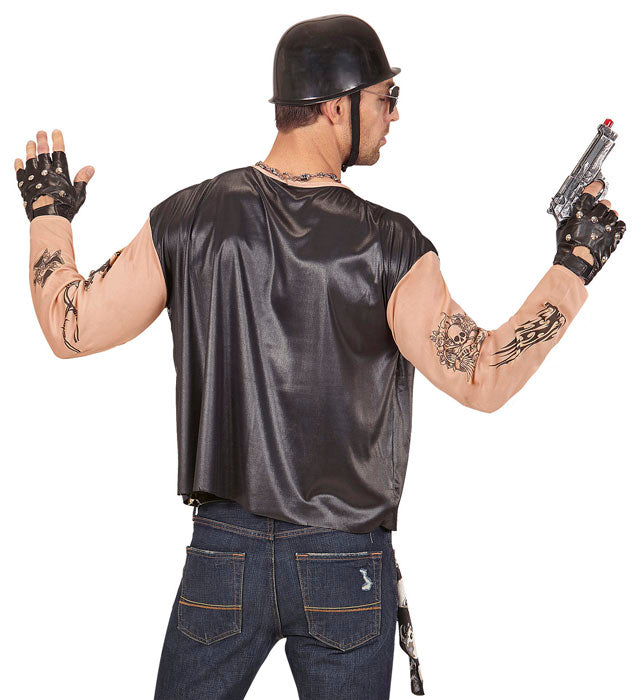 Biker  Shirt With Vest 