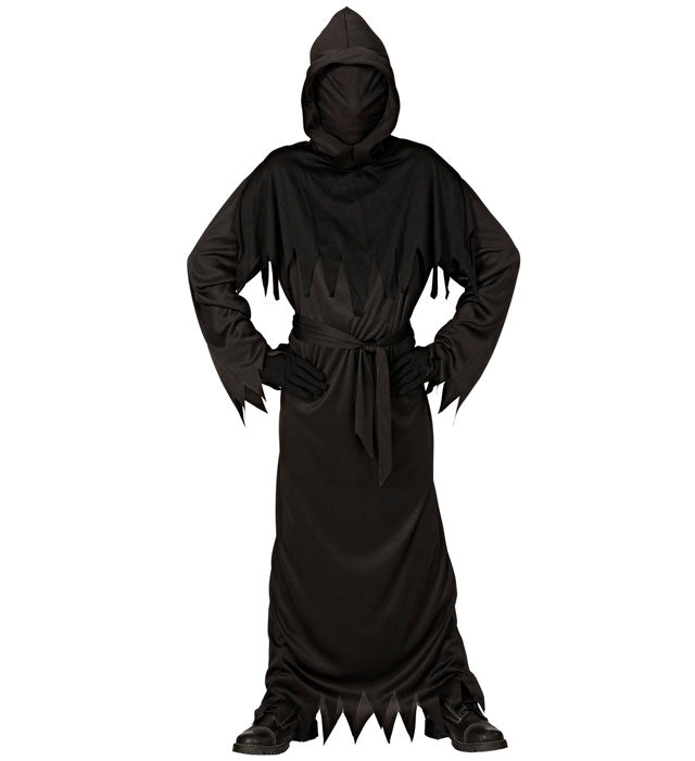Reaper  Hooded Robe With Invisible Face Mask, Belt 