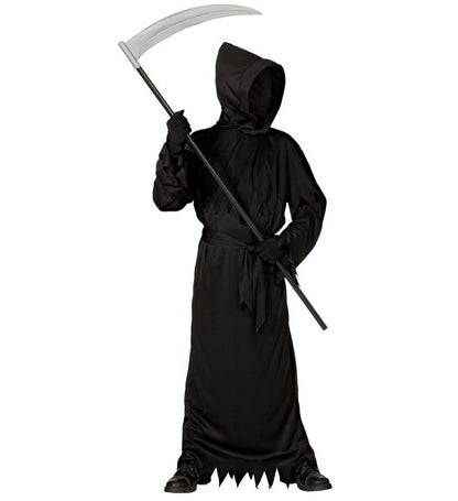 Reaper  Hooded Robe With Invisible Face Mask, Belt 