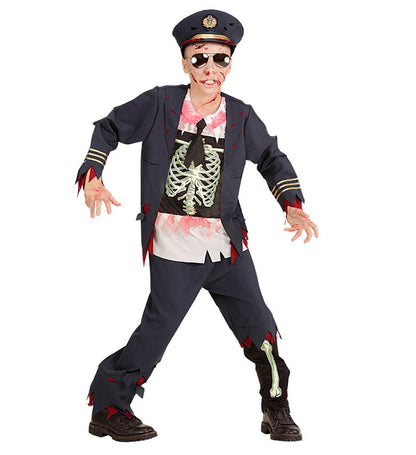 Zombie Police Officer  Coat Withshirt, Pants, Hat 