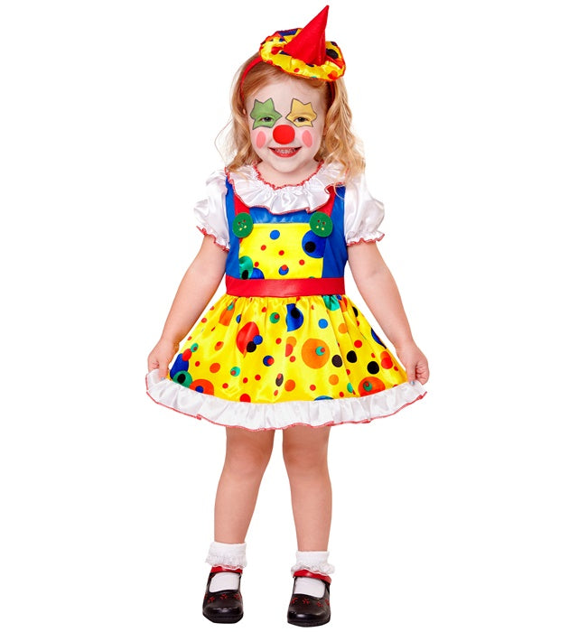 Clown  Dress, Mini Hat 