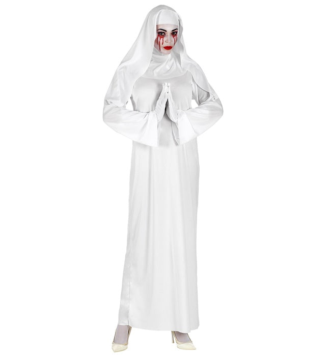 Ghostly Nun  Tunic, Headpiece, Gloves 