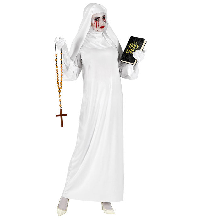 Ghostly Nun  Tunic, Headpiece, Gloves 