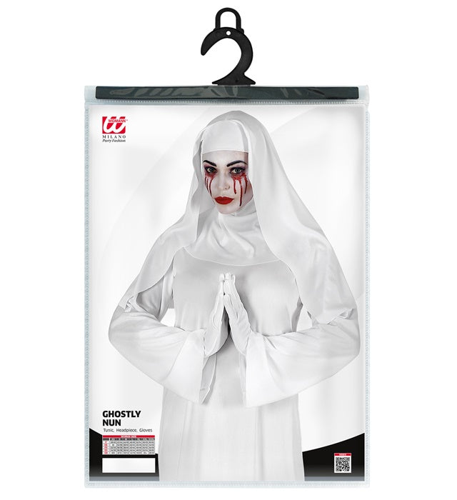 Ghostly Nun  Tunic, Headpiece, Gloves 