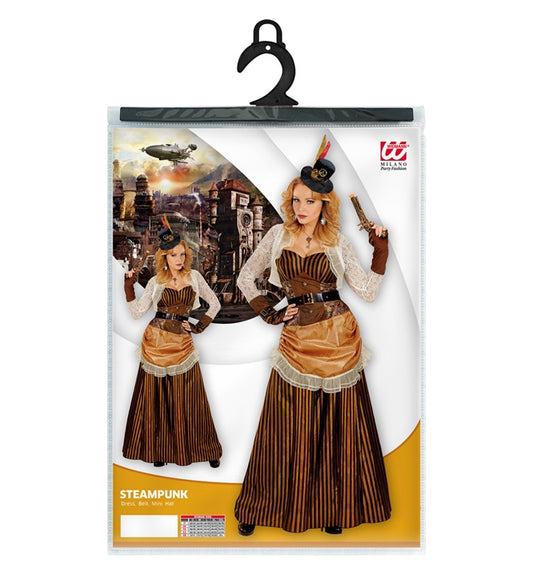 Steampunk  Dress, Belt, Mini Hat 