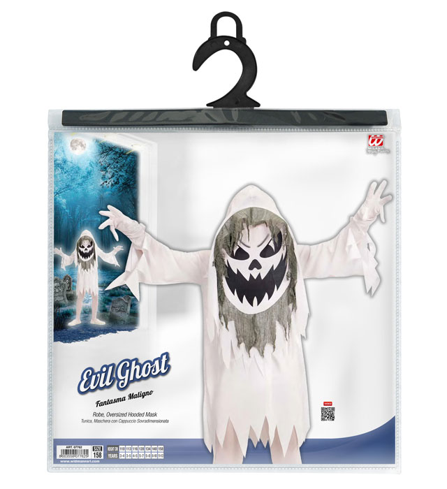 Evil Ghost  Robe, Oversized Hooded Mask 