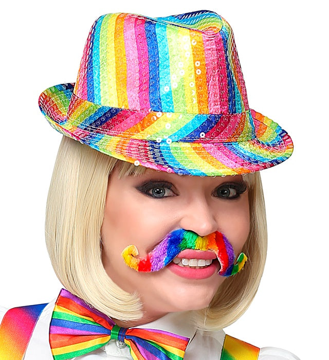 Adhesive Rainbow Moustache