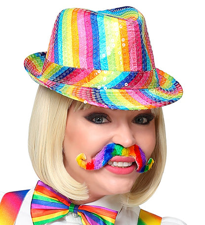 Adhesive Rainbow Moustache