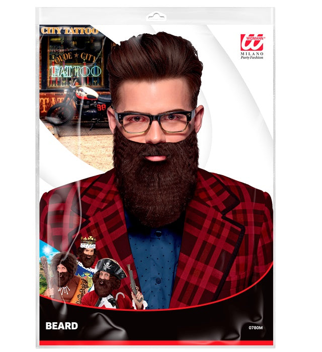 Character Beard With Moustache Brown