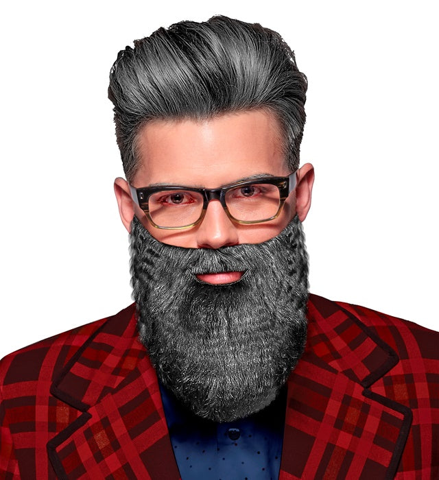 Character Beard With Moustache Grey