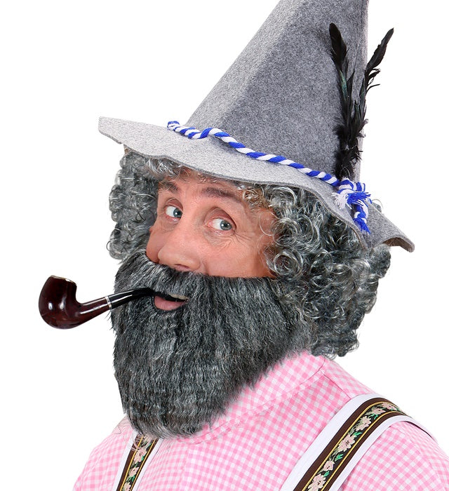 Character Beard With Moustache Grey