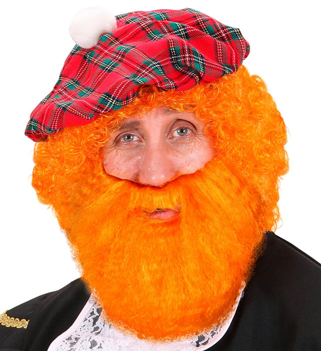Character Beard With Moustache Orange