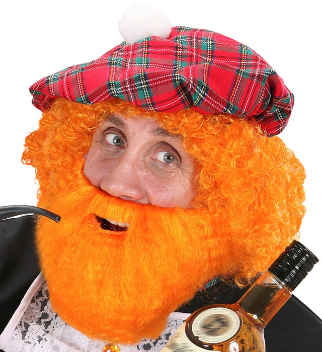 Character Beard With Moustache Orange