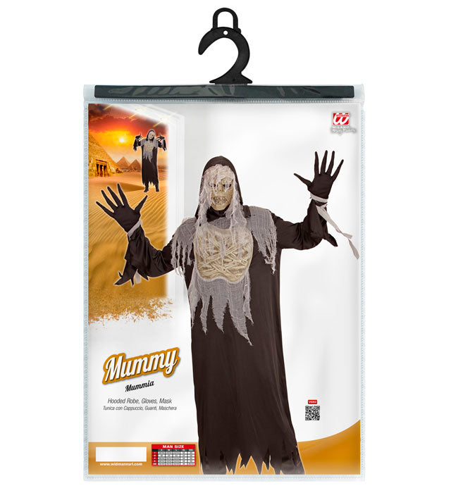 Mummy  Hooded Robe, Gloves, Mask 