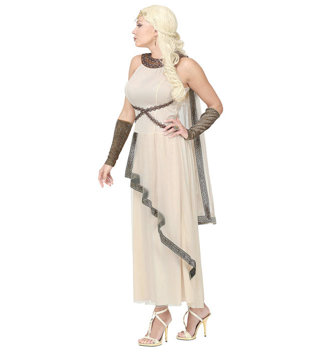 Greek/Roman Goddess  Dress With Cape, Arm Warmers, Headpiece 