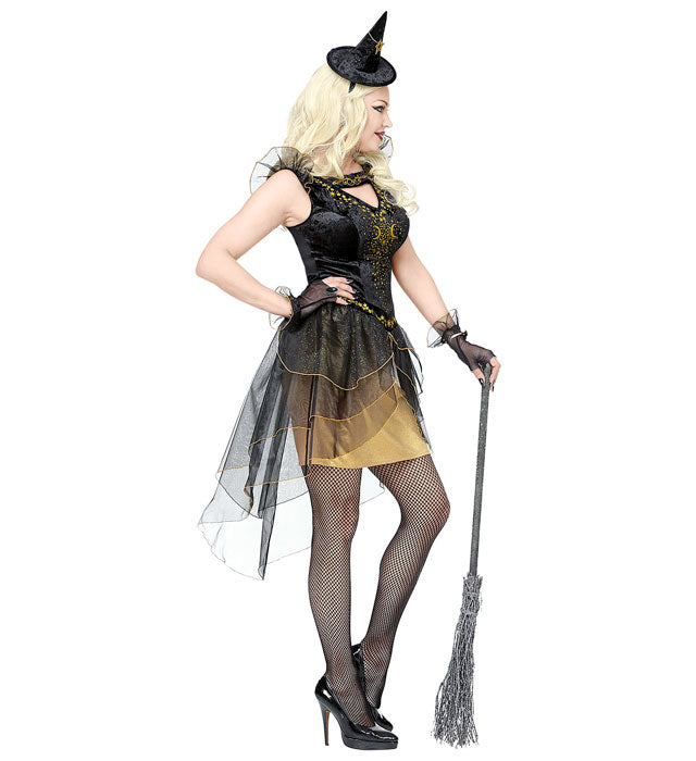 Moonlight Witch  Dress, Fingerless Gloves, Mini Hat 