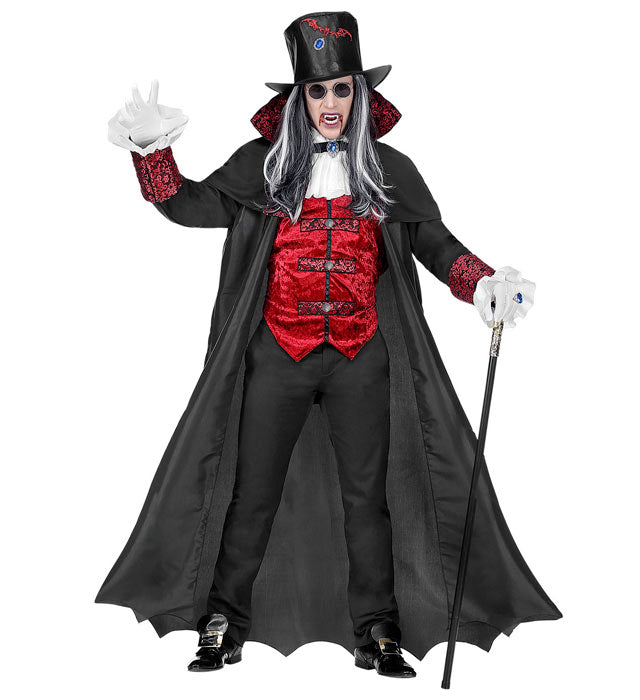 Vampire Lord  Long Coat With Vest And Jabot, Top Hat 