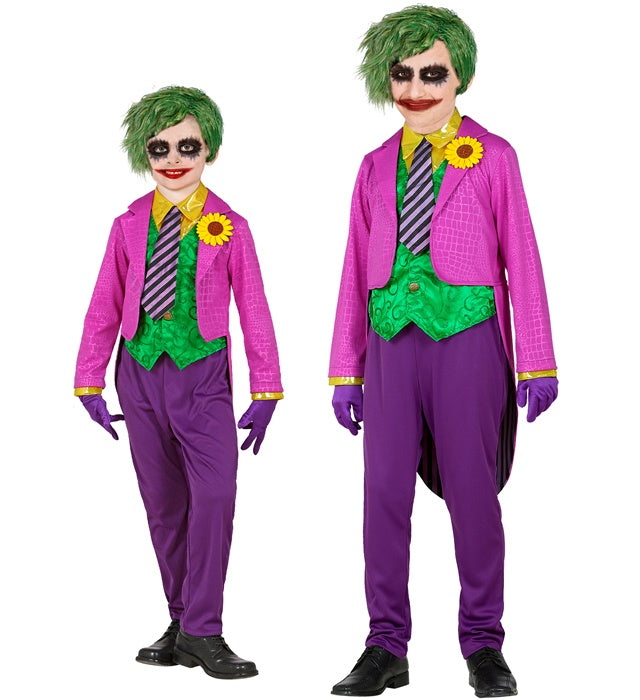 Evil Clown  Tailcoat With Shirt And Vest, Pants, Tie, Gloves 