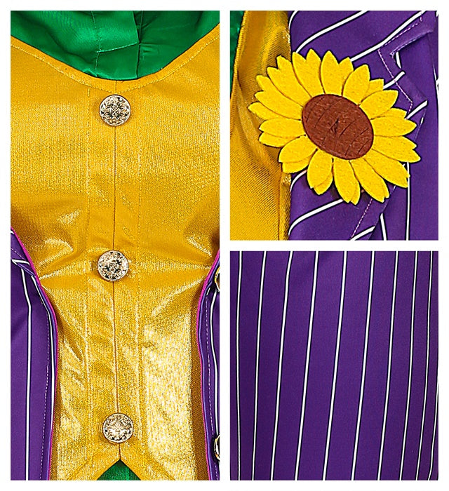 Evil Clown  Jacket With Shirt And Vest, Pants, Gloves 