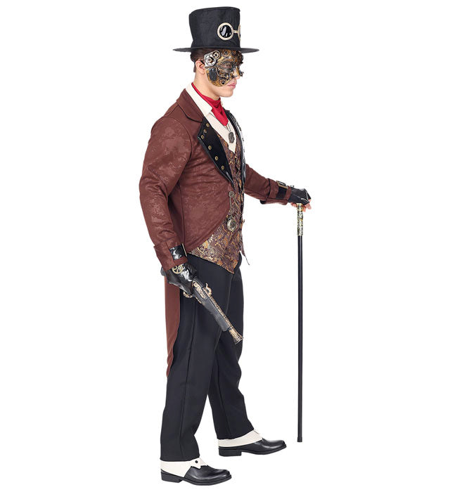 Steampunk  Tailcoat With Shirt & Vest, Pants, Ascot, Fingerless Gloves, Top Hat 