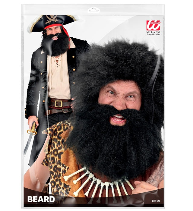 Multicharacter Beard With Moustache Black