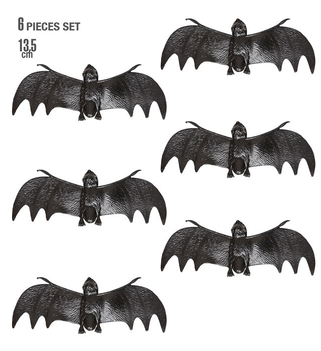 Set Of 6 Bats 13,5 Cm
