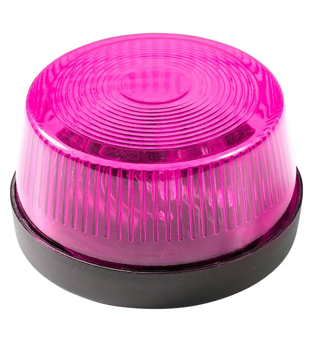 Pink Flashing Warning Light With Siren 7X4 Cm 