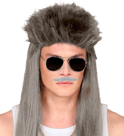 Grey Moustache Adhesive - 6 Styles Ass.