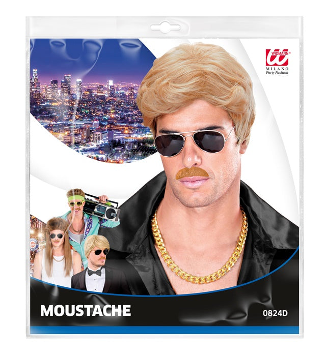 Blond Moustache Adhesive - 6 Styles Ass.