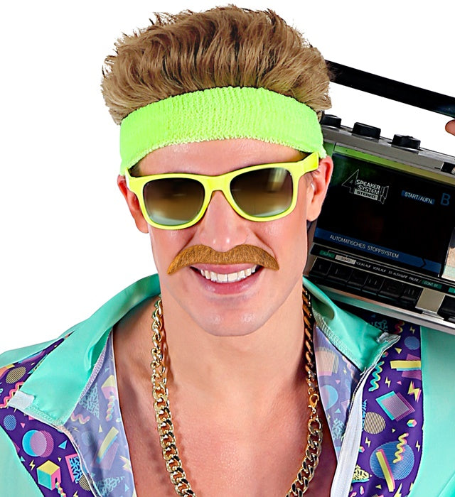 Blond Moustache Adhesive - 6 Styles Ass.