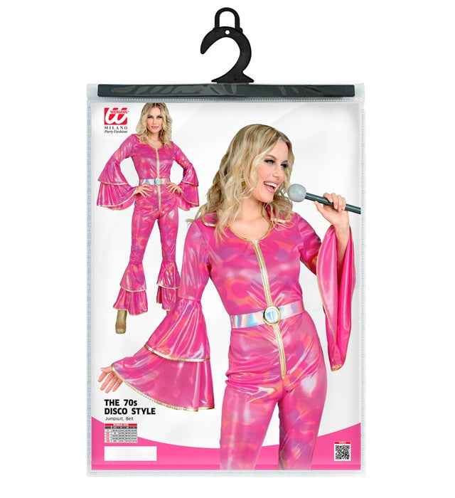 The 70S Disco Style  Jumpsuit, Belt 