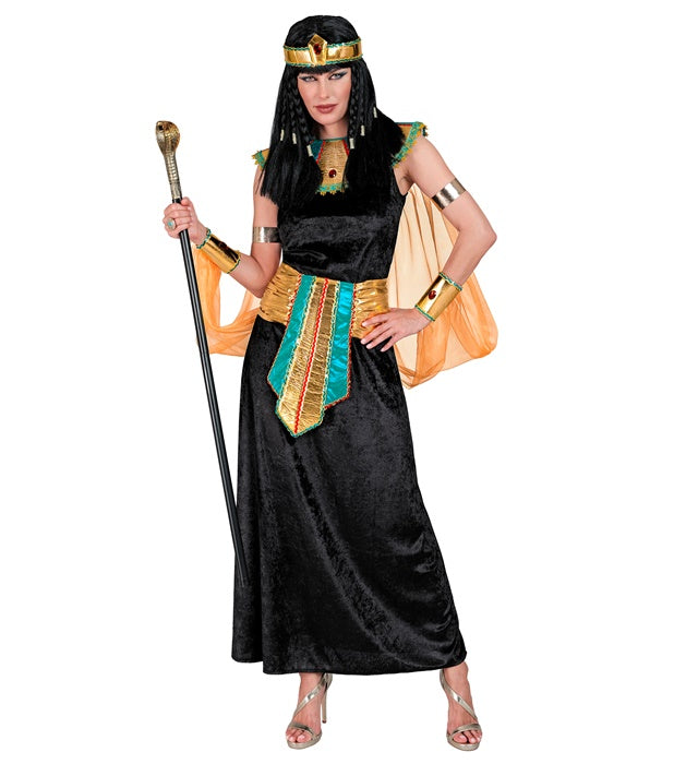Egyptian Queen  Dress, Collar With Veils & Cuffs, Belt, Headpiece 