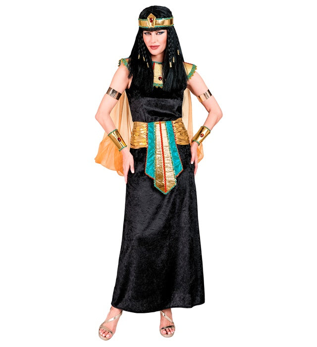 Egyptian Queen  Dress, Collar With Veils & Cuffs, Belt, Headpiece 