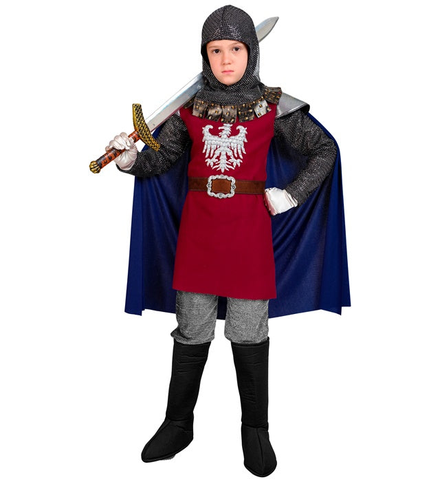 Knight  Coat With Cape, Belt, Hood 