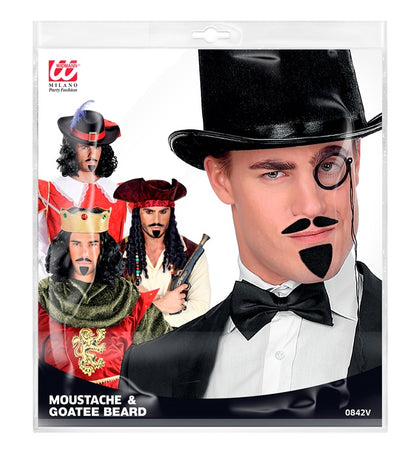 Diplomat Moustache & Goatee Beard Adhesive - Black