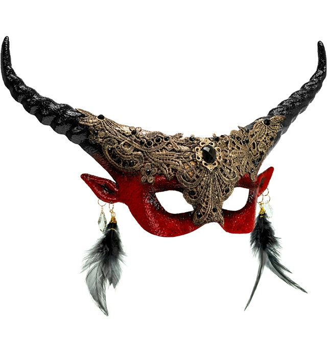 Theatrical Red Devil Eyemask