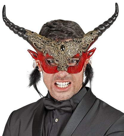 Theatrical Red Devil Eyemask