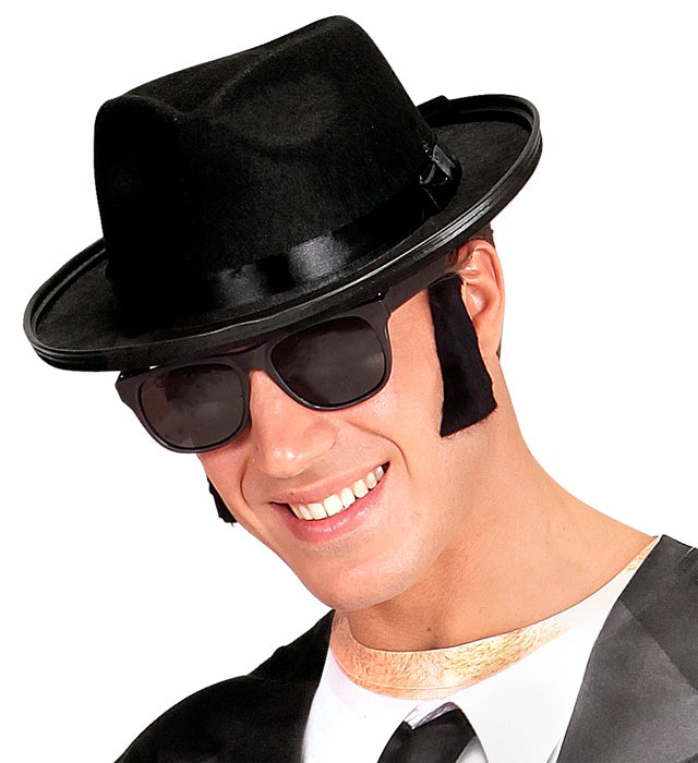 Jumbo Sideburns Adhesive - Black