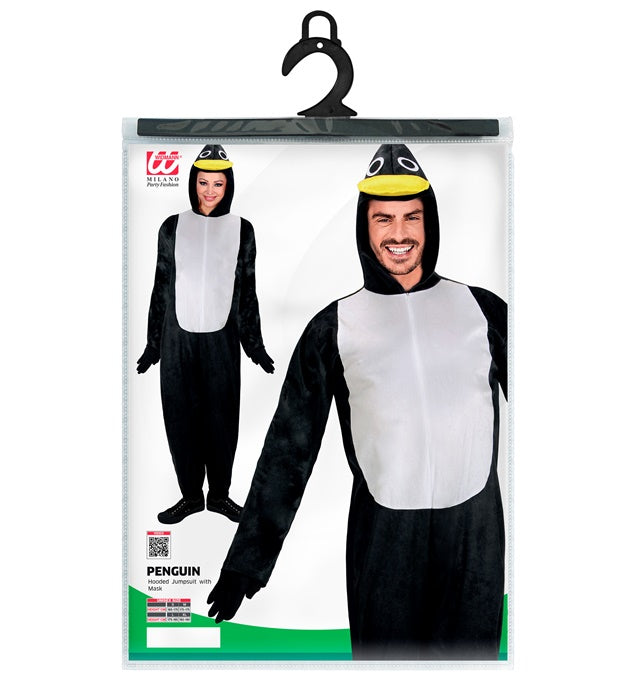 Penguin  Hooded Jumpsuit With Mask 