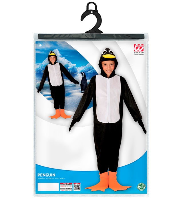 Penguin  Hooded Jumpsuit With Mask 
