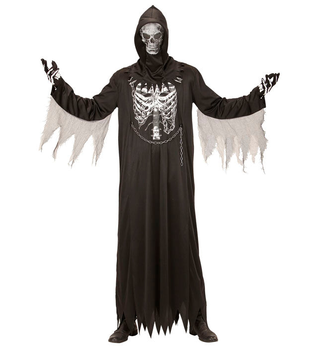 Grim Reaper  Robe With Chain, Hooded Mask 