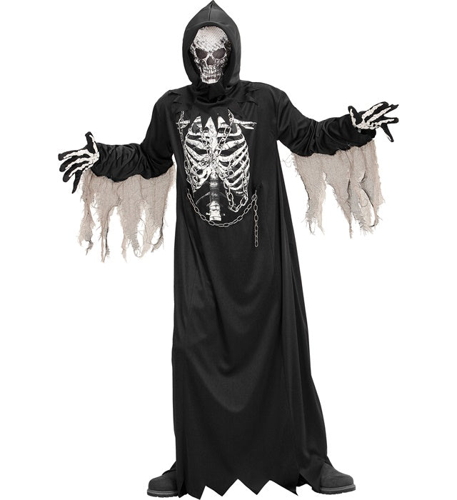 Grim Reaper  Robe With Chain, Hooded Mask 