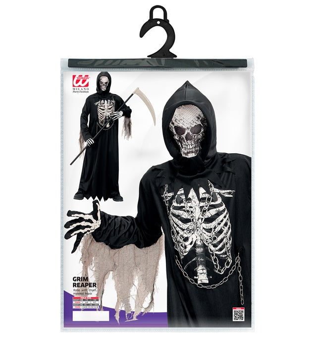 Grim Reaper  Robe With Chain, Hooded Mask 
