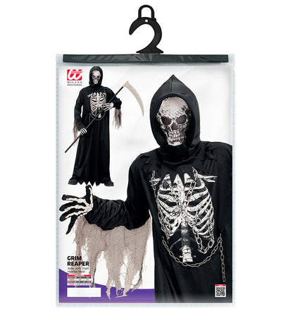 Grim Reaper  Robe With Chain, Hooded Mask 