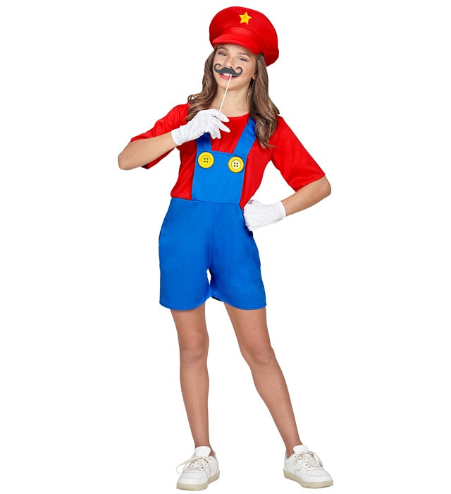 Super Plumber  Jumpsuit, Hat 