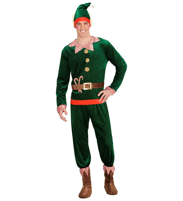Santa'S Little Helper Elf  Coat, Pants, Shoe Covers, Hat With Ears 