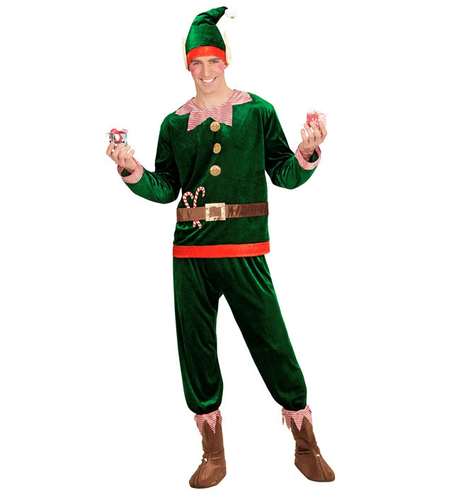 Santa'S Little Helper Elf  Coat, Pants, Shoe Covers, Hat With Ears 